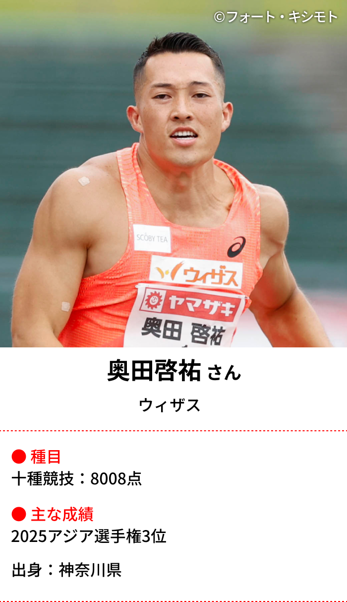 奥田啓祐さんの近影